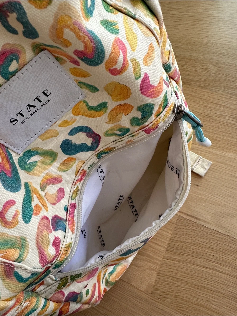 STATE Painterly Print Mini Kane Backpack
